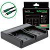 Patona Caricabatterie Premium Dual PD Performance per Pentax D-LI90 incl. ingresso/uscita USB-C"