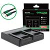 Patona Caricabatterie Premium Dual PD Performance per Samsung B740E incl. ingresso/uscita USB-C"