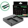 Patona Caricabatterie Premium Dual PD Performance per Sony BP-U60 incl. ingresso/uscita USB-C"