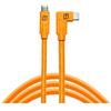 Tether Tools Cavo dati USB TetherPro da USB-C a USB-C (ad angolo retto) arancione 4,6m"