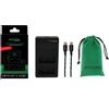Patona Caricabatterie Premium Twin Performance PD per Olympus BLX-1 OM-1, incluso cavo USB-C "