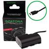 Patona Batteria premium con ingresso USB-C e cavo adattatore per Canon LP-E6 LP-E6N"