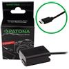 Patona Adattatore per batteria premium con ingresso USB-C per Sony NP-FW50"