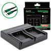Patona Caricatore PremiumDual PD Performance per Nikon EN-EL11 incl. ingresso/uscita USB-C"