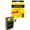 Patona Caricabatterie USB intelligente a doppio LCD per Panasonic DMW-BLC12PP"