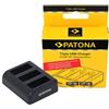 Patona Caricabatterie triplo per GoPro Hero 9 Hero 10 Hero 11 "