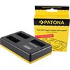 Patona Caricatore triplo USB per Canon LP-E8"