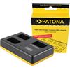 Patona Caricatore triplo USB per Sony NP-FW50"