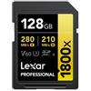 Lexar SDXC Professional Tipo Gold - 1800x 280MB/s V60 II 128 GB"
