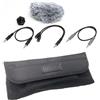 Tascam AK-DR11C MKII pacchetto di accessori per la serie DR (3 cavi + slitta flash + schermo a vento) "