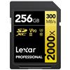 Lexar SDXC Professional Tipo Gold - 2000x 300MB/s V90 II 256 GB"