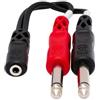 Hosa YMP-434 Cavo adattatore stereo da mini TRSF a 2x TSF "