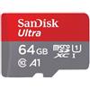 SanDisk scheda microSDXC+adattatore SD A1 Classe 10 UHS-I, scheda di memoria 64 GB 140MB/s"