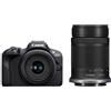 Canon EOS R100 + RF-S 18-45 mm IS STM + 5,0-7,1/55-210 mm IS STM "
