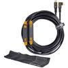 Tether Tools Strumenti LeverLock + Kit di cavi Optima 10G da USB-C a USB-C ad angolo retto, 9,4 m arancione"