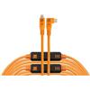 Tether Tools Strumenti LeverLock + Kit di cavi Optima 10G da USB-C a USB-C ad angolo retto, 9,4 m arancione"