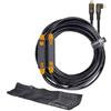 Tether Tools Strumenti LeverLock + Kit di cavi Optima 10G da USB-C a USB-C, 9,4 m nero"