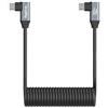 SmallRig 4793 Cavo dati a spirale da USB-C a USB-C (da angolare a angolare) 35 cm"
