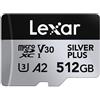 Lexar Professional Silver Plus MicroSDXC UHS-1 V30 512 GB"