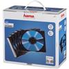 Hama Custodia sottile per CD, confezione da 100 pezzi, trasparente/nero "