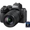 Nikon Z50 II + DX 18-140 VR + scheda SD 128 GB "