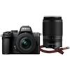 Nikon Z50 II + DX 16-50 VR + 50-250 VR + cinghia per fotocamera C-Rope The Traveler 125cm Red Dots "