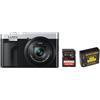 Panasonic DMC-TZ99 + batteria ricaricabile Patona BLG 10 + scheda SD SanDisk 32 GB Argento/nero"