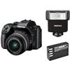 Pentax KF + 18 -55 mm WR + flash gratuito AF 180 FG + batteria gratuita D-Li 109 "