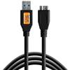 Tether Tools TetherPro Cavo dati USB SuperSpeed per USB 3.0 tipo A a USB 3.0 micro-B - lunghezza 4,6 metri, spina dritta nero"