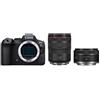 Canon Corpo EOS R6 Mark II + 24-105 mm f/4,0 L IS USM + 50 mm f/1,8 STM Canon RF "