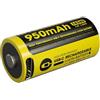 Nitecore Batteria agli ioni di litio 16340, 950 mAh NL169R USB-C"