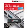 Agfaphoto Chiavetta USB 128 GB, USB 3.0 nero "