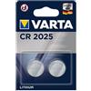 Varta Elettronica CR 2025 Confezione da 2 pile a bottone in blister "