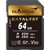Exascend Scheda di memoria Catalyst SDXC UHS-II, C10 V90, 300/280 MB/s 64 GB"