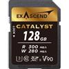 Exascend Scheda di memoria Catalyst SDXC UHS-II, C1 V90, 300/280 MB/s 128 GB"