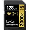 Lexar SDXC Professional Tipo Gold - 2000x 300MB/s V90 II 128 GB"