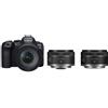 Canon EOS R6 Mark II + RF 24-105 mm F4 L IS USM + RF 16 mm f/2,8 STM + RF 50 mm f/1,8 STM "