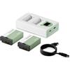 Tilta Caricabatterie per LP-E17 Verde cenere 2 batterie + 1 caricatore"