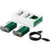Tilta Caricabatterie per LP-E17 Verde foresta 2 batterie + 1 caricatore"