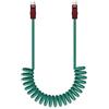 Newell Cavo USB-C - USB-C 100 W, 1,5 m, silicone, a spirale verde-marrone"