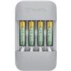 Varta Eco Charger Pro Recycled + 4x AAA 800 mAh, caricabatterie con batterie NiMh "