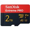 SanDisk Adattatore SD Extreme Pro micro SDXC UHS-I, U3, V30, A2, C10+ 2 TB 200 MB/s"