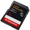 SanDisk SDXC Extreme PRO 310 MB/s in lettura, 305 MB/s in scrittura, UHS-II V90 1 TB "
