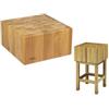 Forcar attrezzature per la ristorazione CCL2544 Ceppo legno 25cm con sgabello 40x40x90h