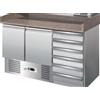 FORCAR-FREDDO G-S903PZCAS- Banco refrigerato pizzeria statico con cassettiera per impasto pizza