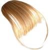 Generic Parrucca con clip per capelli veri, pony a clip per donne, capelli umani, frangia da donna, copre i capelli diradanti. Capelli per uso quotidiano, sorelle, moglie, extension per capelli, frangia da