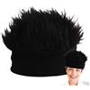 Générique Cappello Con Parrucca, Cappelli Per Parrucca Da Uomo - Pelato Con Maglia Hip Hop Con Fodera In Lana, Cappello Di Capelli Elastico Corto Per Il Cosplay, Abbigliamento Quotidiano