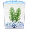 Bnineteenteam Mini Acquario Scatola di Allevamento in Acrilico con Circolazione d'aria Trasparente per Avannotti Betta e Pesci Malati 20x9x14,5 Cm Osservazione da Tavolo (Griglia singola)