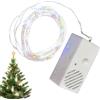 LearnLyrics Scatola musicale con luce a LED, scatola di musica girevole di Babbo Natale | Scatole musicali con luci LED colorate - squisita decorazione natalizia per Natale, compleanno, Capodanno,