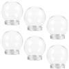 iplusmile 6 Pezzi Sfere Fai da Te Trasparenti in Alluminio e Pet, 150ml, Design Semplice per Decorazioni Creative
